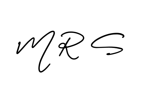 The best way (AmerikaSignatureDemo-Regular) to make a short signature is to pick only two or three words in your name. The name M R S include a total of six letters. For converting this name. M R S signature style 3 images and pictures png
