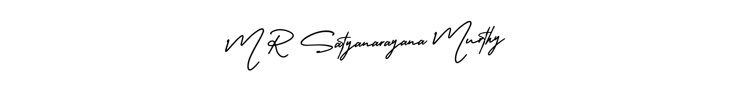 M R Satyanarayana Murthy stylish signature style. Best Handwritten Sign (AmerikaSignatureDemo-Regular) for my name. Handwritten Signature Collection Ideas for my name M R Satyanarayana Murthy. M R Satyanarayana Murthy signature style 3 images and pictures png