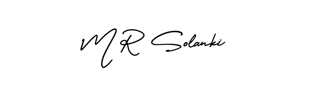 if you are searching for the best signature style for your name M R Solanki. so please give up your signature search. here we have designed multiple signature styles  using AmerikaSignatureDemo-Regular. M R Solanki signature style 3 images and pictures png