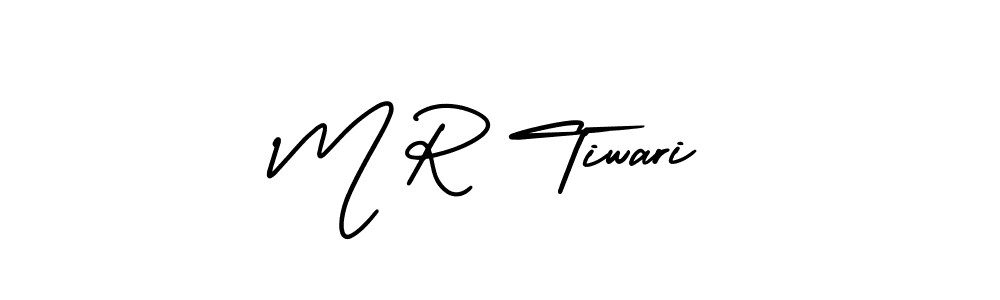 This is the best signature style for the M R Tiwari name. Also you like these signature font (AmerikaSignatureDemo-Regular). Mix name signature. M R Tiwari signature style 3 images and pictures png