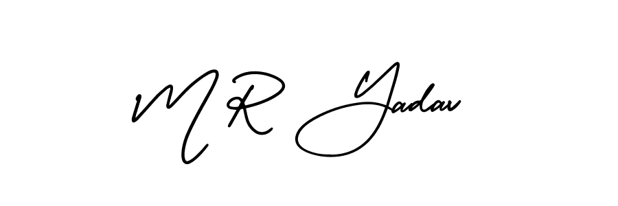 Check out images of Autograph of M R Yadav name. Actor M R Yadav Signature Style. AmerikaSignatureDemo-Regular is a professional sign style online. M R Yadav signature style 3 images and pictures png