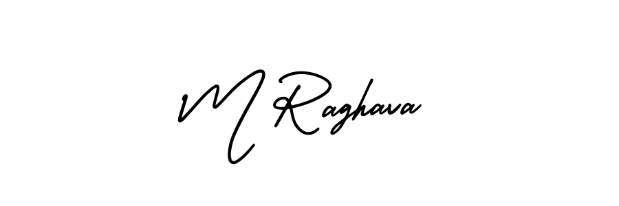 if you are searching for the best signature style for your name M Raghava. so please give up your signature search. here we have designed multiple signature styles  using AmerikaSignatureDemo-Regular. M Raghava signature style 3 images and pictures png