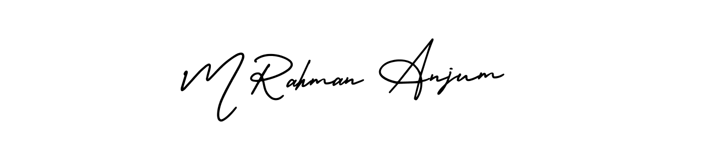 It looks lik you need a new signature style for name M Rahman Anjum. Design unique handwritten (AmerikaSignatureDemo-Regular) signature with our free signature maker in just a few clicks. M Rahman Anjum signature style 3 images and pictures png