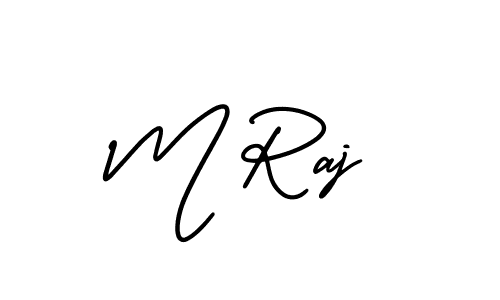 This is the best signature style for the M Raj name. Also you like these signature font (AmerikaSignatureDemo-Regular). Mix name signature. M Raj signature style 3 images and pictures png