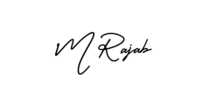 See photos of M Rajab official signature by Spectra . Check more albums & portfolios. Read reviews & check more about AmerikaSignatureDemo-Regular font. M Rajab signature style 3 images and pictures png