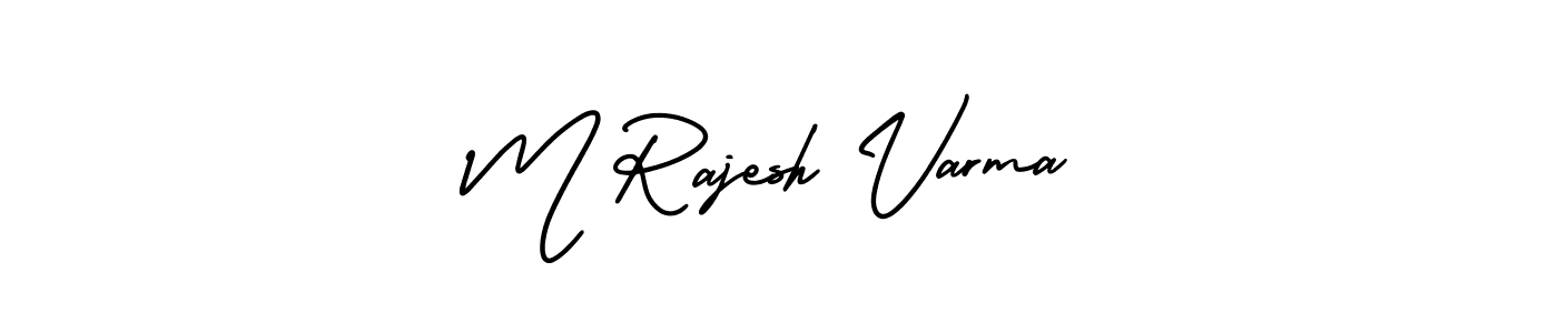 Make a beautiful signature design for name M Rajesh Varma. Use this online signature maker to create a handwritten signature for free. M Rajesh Varma signature style 3 images and pictures png