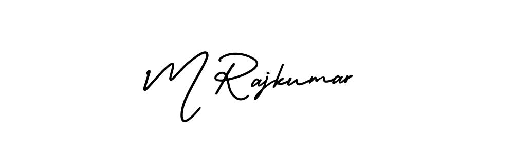 How to Draw M Rajkumar signature style? AmerikaSignatureDemo-Regular is a latest design signature styles for name M Rajkumar. M Rajkumar signature style 3 images and pictures png