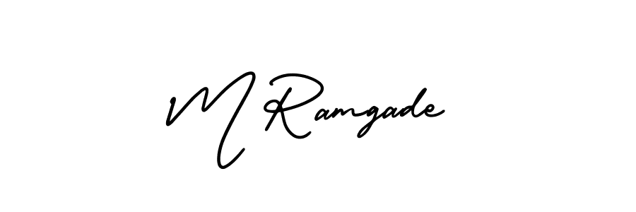 Once you've used our free online signature maker to create your best signature AmerikaSignatureDemo-Regular style, it's time to enjoy all of the benefits that M Ramgade name signing documents. M Ramgade signature style 3 images and pictures png