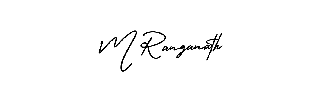 Use a signature maker to create a handwritten signature online. With this signature software, you can design (AmerikaSignatureDemo-Regular) your own signature for name M Ranganath. M Ranganath signature style 3 images and pictures png