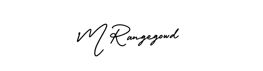 M Rangegowd stylish signature style. Best Handwritten Sign (AmerikaSignatureDemo-Regular) for my name. Handwritten Signature Collection Ideas for my name M Rangegowd. M Rangegowd signature style 3 images and pictures png