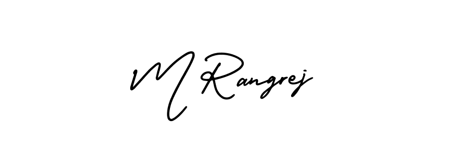 Check out images of Autograph of M Rangrej name. Actor M Rangrej Signature Style. AmerikaSignatureDemo-Regular is a professional sign style online. M Rangrej signature style 3 images and pictures png