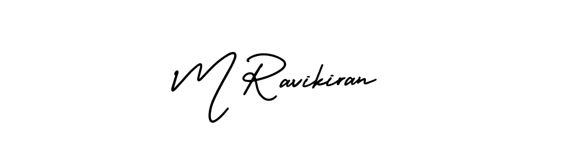 Make a beautiful signature design for name M Ravikiran. Use this online signature maker to create a handwritten signature for free. M Ravikiran signature style 3 images and pictures png