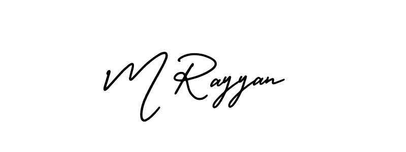 Also You can easily find your signature by using the search form. We will create M Rayyan name handwritten signature images for you free of cost using AmerikaSignatureDemo-Regular sign style. M Rayyan signature style 3 images and pictures png