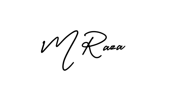 It looks lik you need a new signature style for name M Raza. Design unique handwritten (AmerikaSignatureDemo-Regular) signature with our free signature maker in just a few clicks. M Raza signature style 3 images and pictures png