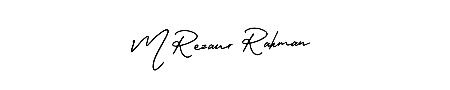 M Rezaur Rahman stylish signature style. Best Handwritten Sign (AmerikaSignatureDemo-Regular) for my name. Handwritten Signature Collection Ideas for my name M Rezaur Rahman. M Rezaur Rahman signature style 3 images and pictures png