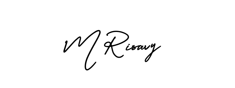 AmerikaSignatureDemo-Regular is a professional signature style that is perfect for those who want to add a touch of class to their signature. It is also a great choice for those who want to make their signature more unique. Get M Risavy name to fancy signature for free. M Risavy signature style 3 images and pictures png