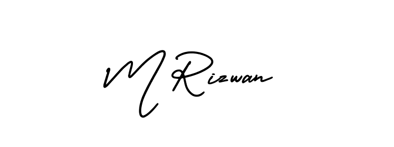 if you are searching for the best signature style for your name M Rizwan. so please give up your signature search. here we have designed multiple signature styles  using AmerikaSignatureDemo-Regular. M Rizwan signature style 3 images and pictures png