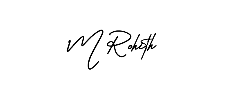 Also we have M Rohith name is the best signature style. Create professional handwritten signature collection using AmerikaSignatureDemo-Regular autograph style. M Rohith signature style 3 images and pictures png
