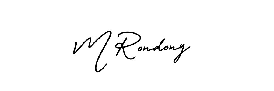 Best and Professional Signature Style for M Rondony. AmerikaSignatureDemo-Regular Best Signature Style Collection. M Rondony signature style 3 images and pictures png