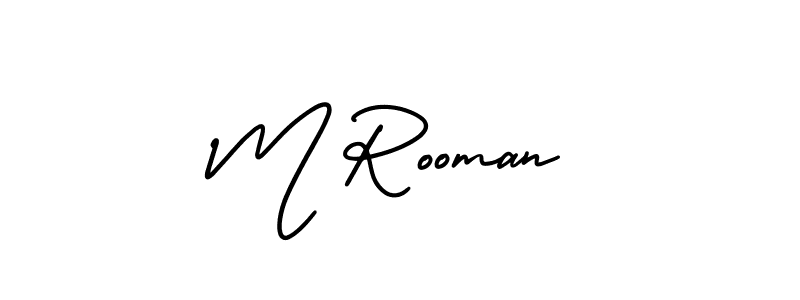 Make a short M Rooman signature style. Manage your documents anywhere anytime using AmerikaSignatureDemo-Regular. Create and add eSignatures, submit forms, share and send files easily. M Rooman signature style 3 images and pictures png