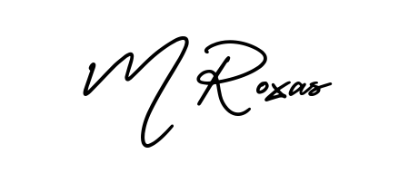 The AmerikaSignatureDemo-Regular typeface gives name M Roxas a refined look. Suitable for certificates, diplomas, and official verification. M Roxas signature style 3 images and pictures png