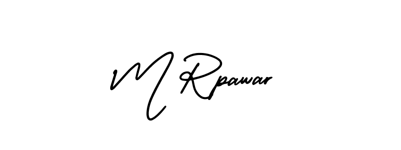 Similarly AmerikaSignatureDemo-Regular is the best handwritten signature design. Signature creator online .You can use it as an online autograph creator for name M Rpawar. M Rpawar signature style 3 images and pictures png