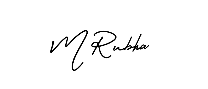 Check out images of Autograph of M Rubha name. Actor M Rubha Signature Style. AmerikaSignatureDemo-Regular is a professional sign style online. M Rubha signature style 3 images and pictures png