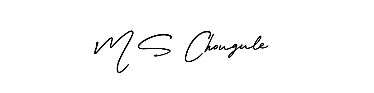 Also You can easily find your signature by using the search form. We will create M S Chougule name handwritten signature images for you free of cost using AmerikaSignatureDemo-Regular sign style. M S Chougule signature style 3 images and pictures png