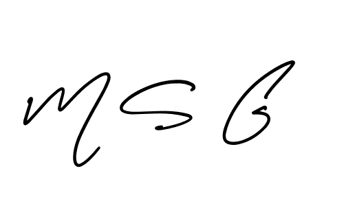 Design your own signature with our free online signature maker. With this signature software, you can create a handwritten (AmerikaSignatureDemo-Regular) signature for name M S G. M S G signature style 3 images and pictures png