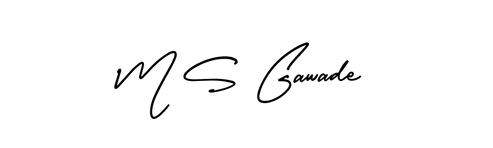 How to Draw M S Gawade signature style? AmerikaSignatureDemo-Regular is a latest design signature styles for name M S Gawade. M S Gawade signature style 3 images and pictures png