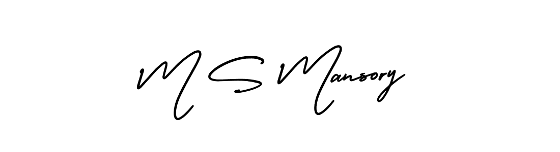 It looks lik you need a new signature style for name M S Mansory. Design unique handwritten (AmerikaSignatureDemo-Regular) signature with our free signature maker in just a few clicks. M S Mansory signature style 3 images and pictures png