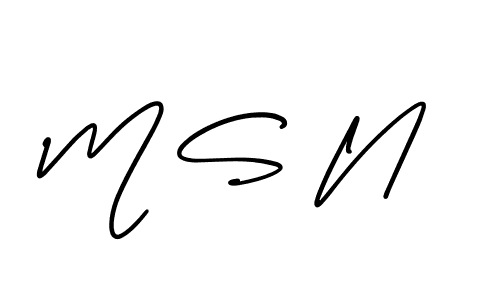 How to Draw M S N signature style? AmerikaSignatureDemo-Regular is a latest design signature styles for name M S N. M S N signature style 3 images and pictures png