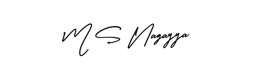 Make a beautiful signature design for name M S Nagayya. Use this online signature maker to create a handwritten signature for free. M S Nagayya signature style 3 images and pictures png