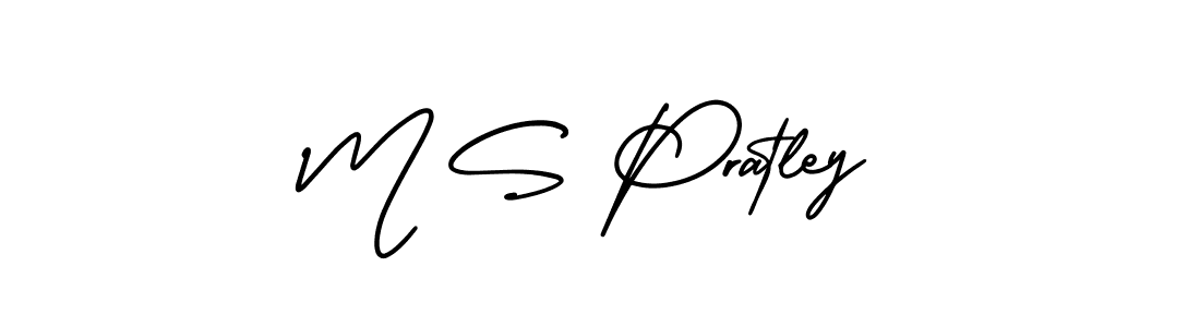 AmerikaSignatureDemo-Regular is a professional signature style that is perfect for those who want to add a touch of class to their signature. It is also a great choice for those who want to make their signature more unique. Get M S Pratley name to fancy signature for free. M S Pratley signature style 3 images and pictures png