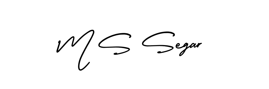 if you are searching for the best signature style for your name M S Segar. so please give up your signature search. here we have designed multiple signature styles  using AmerikaSignatureDemo-Regular. M S Segar signature style 3 images and pictures png