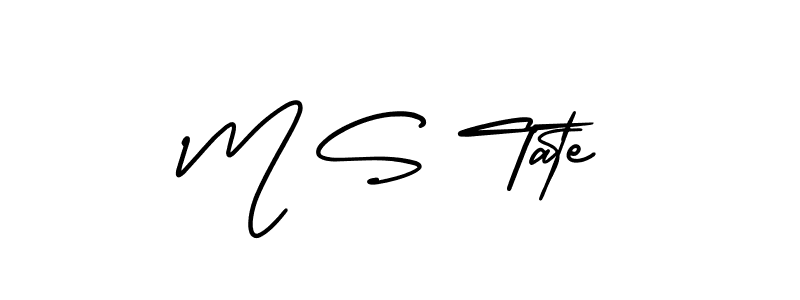 Use a signature maker to create a handwritten signature online. With this signature software, you can design (AmerikaSignatureDemo-Regular) your own signature for name M S Tate. M S Tate signature style 3 images and pictures png