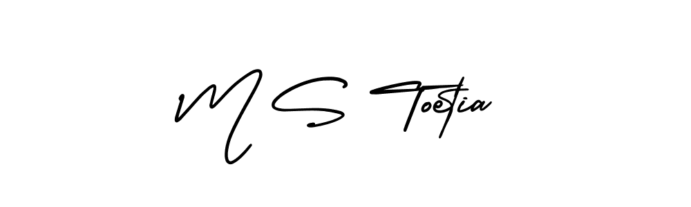 Also You can easily find your signature by using the search form. We will create M S Toetia name handwritten signature images for you free of cost using AmerikaSignatureDemo-Regular sign style. M S Toetia signature style 3 images and pictures png