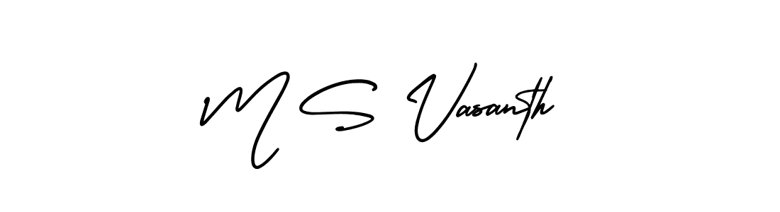 Also You can easily find your signature by using the search form. We will create M S Vasanth name handwritten signature images for you free of cost using AmerikaSignatureDemo-Regular sign style. M S Vasanth signature style 3 images and pictures png