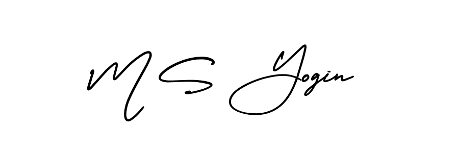 Best and Professional Signature Style for M S Yogin. AmerikaSignatureDemo-Regular Best Signature Style Collection. M S Yogin signature style 3 images and pictures png