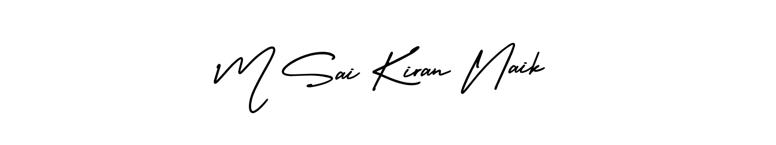 Also You can easily find your signature by using the search form. We will create M Sai Kiran Naik name handwritten signature images for you free of cost using AmerikaSignatureDemo-Regular sign style. M Sai Kiran Naik signature style 3 images and pictures png