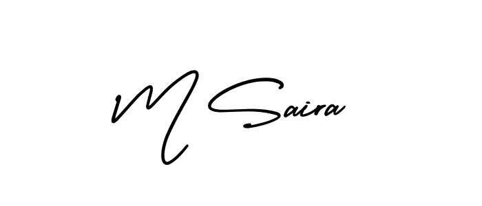 Check out images of Autograph of M Saira name. Actor M Saira Signature Style. AmerikaSignatureDemo-Regular is a professional sign style online. M Saira signature style 3 images and pictures png