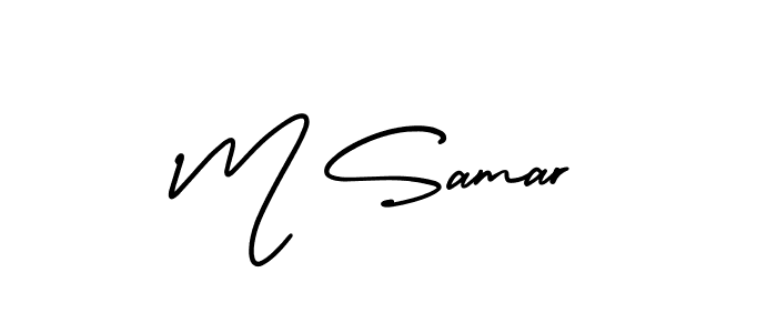 Also we have M Samar name is the best signature style. Create professional handwritten signature collection using AmerikaSignatureDemo-Regular autograph style. M Samar signature style 3 images and pictures png