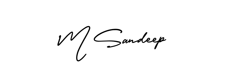 Best and Professional Signature Style for M Sandeep. AmerikaSignatureDemo-Regular Best Signature Style Collection. M Sandeep signature style 3 images and pictures png