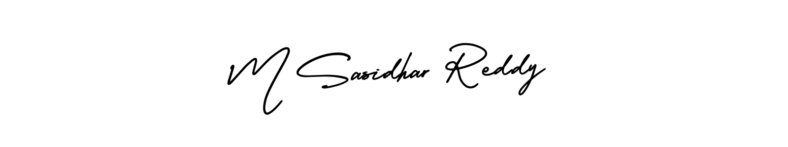 This is the best signature style for the M Sasidhar Reddy name. Also you like these signature font (AmerikaSignatureDemo-Regular). Mix name signature. M Sasidhar Reddy signature style 3 images and pictures png