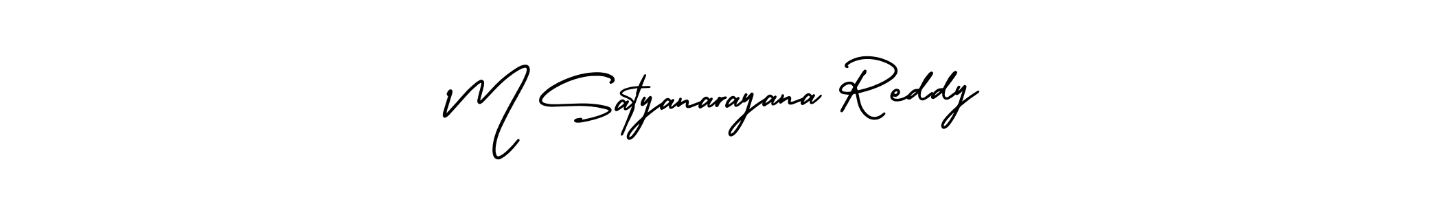 How to make M Satyanarayana Reddy signature? AmerikaSignatureDemo-Regular is a professional autograph style. Create handwritten signature for M Satyanarayana Reddy name. M Satyanarayana Reddy signature style 3 images and pictures png