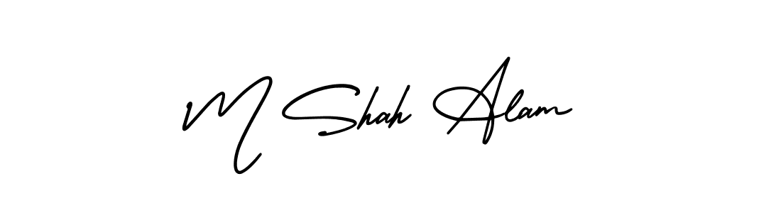 AmerikaSignatureDemo-Regular is a professional signature style that is perfect for those who want to add a touch of class to their signature. It is also a great choice for those who want to make their signature more unique. Get M Shah Alam name to fancy signature for free. M Shah Alam signature style 3 images and pictures png