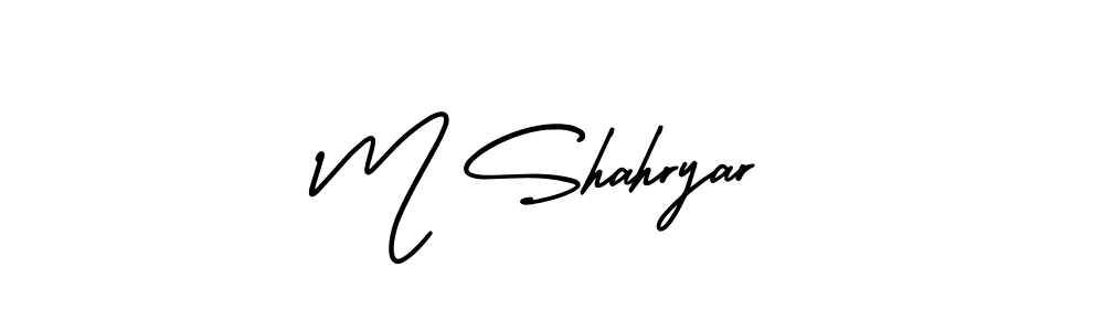 This is the best signature style for the M Shahryar name. Also you like these signature font (AmerikaSignatureDemo-Regular). Mix name signature. M Shahryar signature style 3 images and pictures png