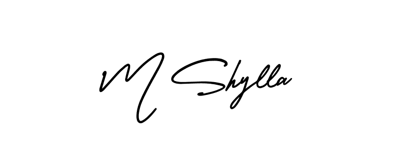 See photos of M Shylla official signature by Spectra . Check more albums & portfolios. Read reviews & check more about AmerikaSignatureDemo-Regular font. M Shylla signature style 3 images and pictures png