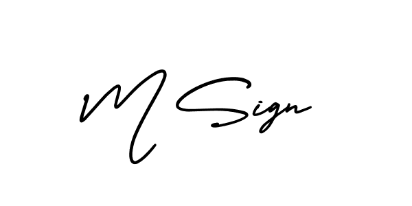 Use a signature maker to create a handwritten signature online. With this signature software, you can design (AmerikaSignatureDemo-Regular) your own signature for name M Sign. M Sign signature style 3 images and pictures png