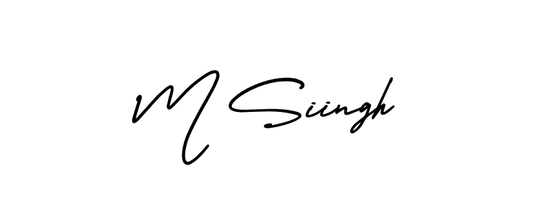 Similarly AmerikaSignatureDemo-Regular is the best handwritten signature design. Signature creator online .You can use it as an online autograph creator for name M Siingh. M Siingh signature style 3 images and pictures png